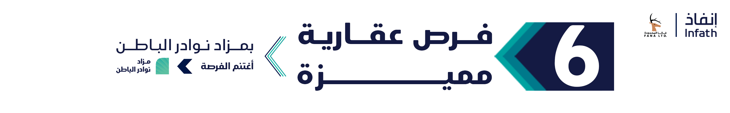 مزاد نوادر الباطن - 6 فرص عقارية مميزة